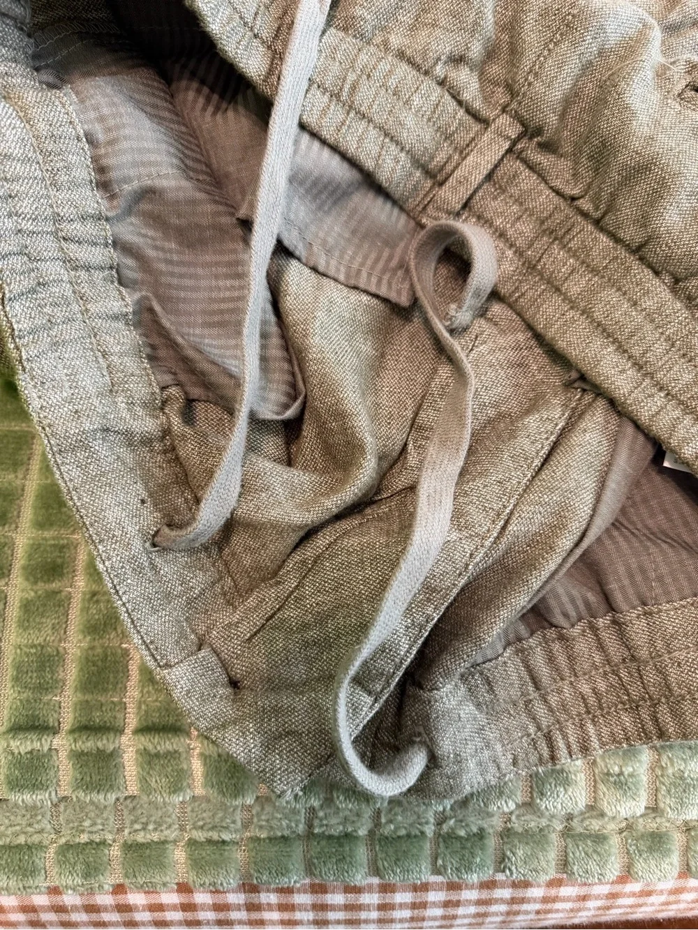 NWT Banana Republic Men's Olive Green Linen-Blend Pants